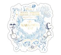 Spreadshirt Harry Potter The Marauder's Map Sticker, 10 x 10 cm, White Matte