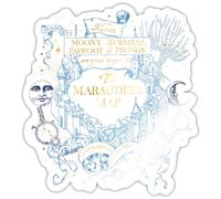 Spreadshirt Harry Potter The Marauder's Map Sticker Size S (10 x 10 cm), 10 x 10 cm, White Glossy
