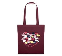 Spreadshirt Hello Kitty And Friends Balloons In Heart Shape Tote Bag, One Size, burgundy