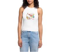 Spreadshirt Hello Kitty at The Beach Under A Sun Umbrella Women's Cropped Tank Top