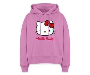 Spreadshirt Hello Kitty Classic Boxy Women's Organic Hoodie Pink