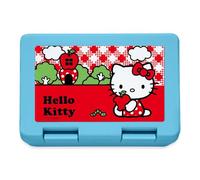 Spreadshirt Hello Kitty Eats an Apple Lunch Box Lunchbox, One Size, Sapphire Blue