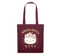Spreadshirt Hello Kitty Kawaii Styles With Stars Tote Bag, One Size, burgundy