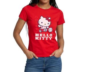 Spreadshirt Hello Kitty Playing Football Women's T-Shirt, M, red