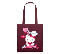 Spreadshirt Hello Kitty With Balloons Birthday Design Tote Bag, One Size, burgundy