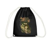 Spreadshirt How to Train Your Dragon Hiccups and Toothless Drawstring Bag, One Size, black