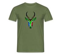 Spreadshirt Introducing the South African Pride Men’s T-Shirt, L, Military Green