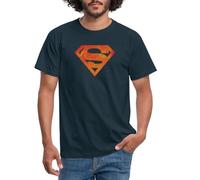 Spreadshirt Justice League Superman Logo Men's T-Shirt, XL, Navy
