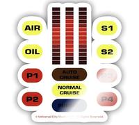 Spreadshirt Knight Rider KITT Car Dashboard Sticker Size S (10 x 10 cm), 10 x 10 cm, White Glossy