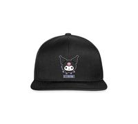 Spreadshirt Kuromi Portrait with Lettering Snapback Cap, One Size, Black/Black