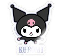 Spreadshirt Kuromi Portrait with Lettering Sticker Size S (10 x 10 cm), 10 x 10 cm, Transparent Glossy