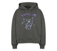Spreadshirt Kuromi With Purple Chrome Lettering Boxy Women's Organic Hoodie
