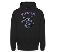Spreadshirt Kuromi With Purple Chrome Lettering Unisex Hoodie