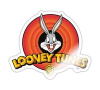 Spreadshirt Looney Tunes Bugs Bunny Sticker Size S (10 x 10 cm), 10 x 10 cm, White Glossy