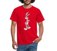Spreadshirt Looney Tunes Bugs Bunny Vintage Men's T-Shirt, XL, red