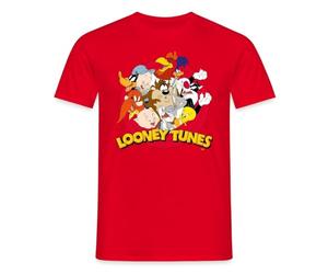 Spreadshirt Looney Tunes Group Men's T-Shirt, 3XL, red