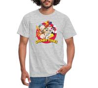 Spreadshirt Looney Tunes Group Men's T-Shirt, M, Heather Grey