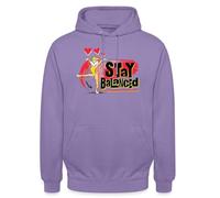 Spreadshirt Looney Tunes Lola Bunny Stay Balanced Unisex Hoodie, XXL, lavender