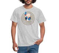 Spreadshirt Looney Tunes Porky Pig Men's T-Shirt, XXL, Heather Grey