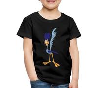 Spreadshirt Looney Tunes Road Runner Vintage Kids Premium Organic T-Shirt, 134/140 (8 Years), Black