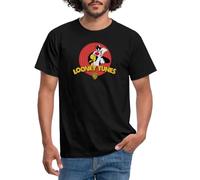 Spreadshirt Looney Tunes Sylvester and Tweety Men's T-Shirt, XL, Black