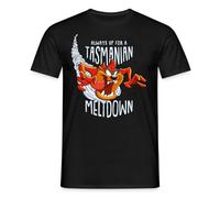 Spreadshirt Looney Tunes Tasmanian Devil Meltdown Men’s T-Shirt, L, Black