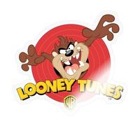 Spreadshirt Looney Tunes Tasmanian Devil Sticker, 10 x 10 cm, Transparent Glossy