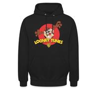Spreadshirt Looney Tunes Tasmanian Devil Unisex Hoodie Black