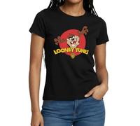 Spreadshirt Looney Tunes Tasmanian Devil Women's T-Shirt, XL, Black
