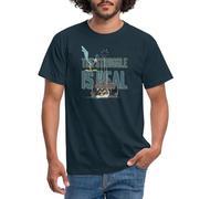 Spreadshirt Looney Tunes The Struggle is Real Men's T-Shirt, 4XL, Navy