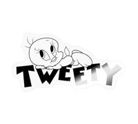 Spreadshirt Looney Tunes Tweety Bird Sticker, 10 x 10 cm, Transparent Glossy