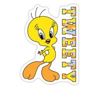 Spreadshirt Looney Tunes Tweety Camouflage Sticker, 10 x 10 cm, White Matte