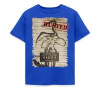 Spreadshirt Looney Tunes Wile E. Coyote Busted Kids' T-Shirt, 122/128 (7-8 Years), Royal Blue
