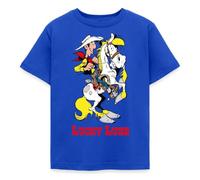 Spreadshirt Lucky Luke with Horse Jolly Jumper Kids' T-Shirt, 110/116 (5-6 Years), Royal Blue