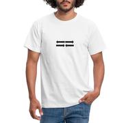 Spreadshirt Mark's Arrows: Directional Dynamics Men's T-Shirt, 3XL, White