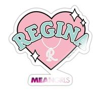 Spreadshirt Mean Girls Plastics Regina Logo Sticker, 10 x 10 cm, White Glossy