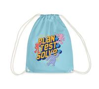 Spreadshirt Mecha Builders Team Plan It Test It Solve It Adventure Drawstring Bag, One Size, aqua