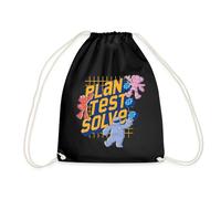 Spreadshirt Mecha Builders Team Plan It Test It Solve It Adventure Drawstring Bag, One Size, black