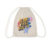 Spreadshirt Mecha Builders Team Plan It Test It Solve It Adventure Drawstring Bag, One Size, nature
