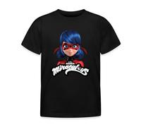 Spreadshirt Miraculous Ladybug with Logo Kids' T-Shirt, 110/116 (5-6 Years), Black