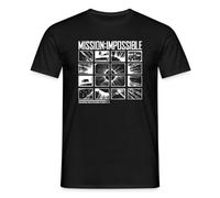 Spreadshirt Mission Impossible Dead Reckoning Tile Design Men’s T-Shirt, 4XL, Black