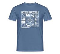 Spreadshirt Mission Impossible Dead Reckoning Tile Design Men's T-Shirt, 4XL, Dove Blue