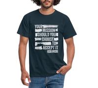 Spreadshirt Mission Impossible The Final Reckoning Quote White Men's T-Shirt, L, Navy