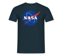 Spreadshirt NASA Official Merchandise Classic Logo Men's T-Shirt, 3XL, Navy