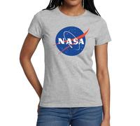 Spreadshirt NASA Official Merchandise Classic Logo Women's T-Shirt, M, Heather Grey