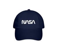 Spreadshirt NASA Official Merchandise Worm Logo Baseball Cap, One Size, Blue/Blue