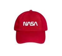 Spreadshirt NASA Official Merchandise Worm Logo Baseball Cap, One Size, Classic red