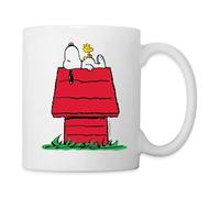Spreadshirt Official Peanuts Snoopy Asleep On The Doghouse Mug