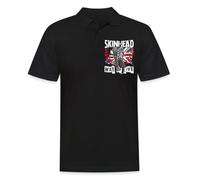 Spreadshirt Oi Skinhead Way of Live Men's Polo Shirt Black