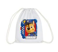 Spreadshirt Paw Patrol Chase Character Design Drawstring Bag, One Size, White